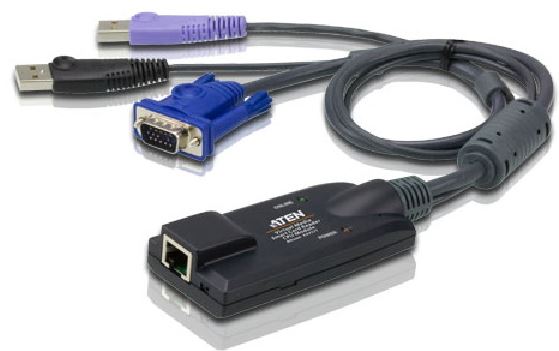 Aten VGA USB Virtual Media KVM Adapter with Smart Card Support for KN, KM series Aten VGA USB Virtual Media KVM Adapter with Smart Card Support for KN, KM series